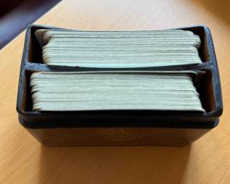 Leather Two-Deck Card Case. Photo 3 of 4.