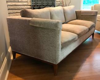 Baker Furniture Three-Seat Sofa with Modern Lines. Measures 82" W x 36" D x 29" H with 17" Seat Height. Photo 2 of 4.