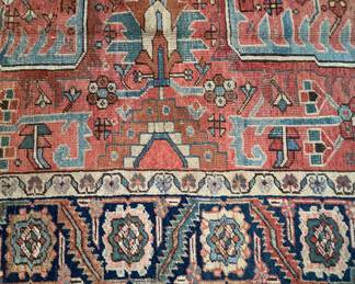 Antique Karaja Rug. Measures 10' 9" x 9'2". Photo 4 of 5.