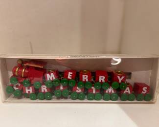 Merry Christmas Train Candle Holder.