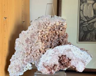 Large Scale Calcite Quartz Crystal. Measures 16" x 12" W.