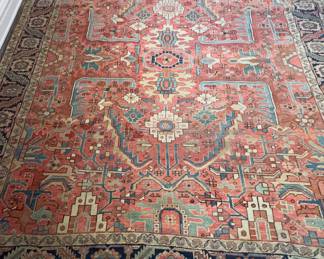 Antique Karaja Rug. Measures 10' 9" x 9'2". Photo 2 of 5.