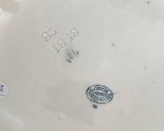 Hand-Painted Porcelain Eagle. Measures 16" H x 12" D x 6" W. Photo 2 of 2.