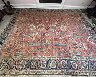 Antique Karaja Rug. Measures 10' 9" x 9'2". Photo 1 of 5.