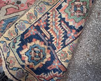 Antique Karaja Rug. Measures 10' 9" x 9'2". Photo 5 of 5.