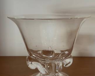 Signed Steuben Crystal Vase. Photo 1 of 2.