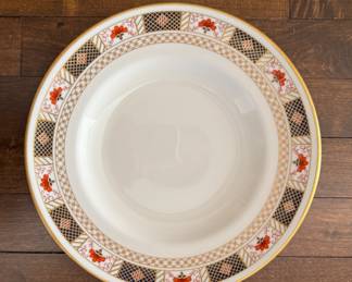 Royal Crown Derby "Derby Border" China Set. 96 Pieces Set of 12 Each: Dinner, Dinner, Soup, Salad, Bread & Butter, Cup & Saucer, Demi-Tasse & Saucer. Photo 1 of 2.