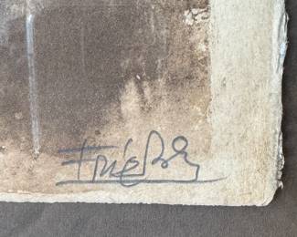 Aquatint Etching Signed & Numbered. Johnny Friedlaender. Measures 23" x 29". Photo 2 of 2.