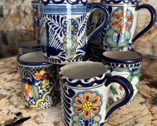 Glazed Ceramic Mugs. 12 Available. Assorted Patterns.