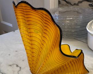 Hand-Blown Radiant Persian in Buttercup by Dale Chihuly. Photo 2 of 2.