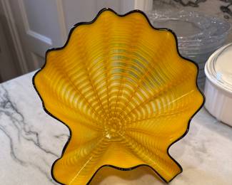 Hand-Blown Radiant Persian in Buttercup by Dale Chihuly. Photo 1 of 2.