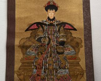 Qing Dynasty Chinese Empress Portrait Scroll. Potentially Xiaozhe Empress in Court Attire
Guangxu Period (1875–1908) Photo 1 of 2.