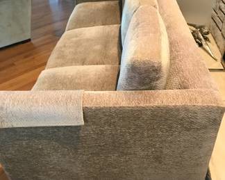 Baker Furniture Three-Seat Sofa with Modern Lines. Measures 82" W x 36" D x 29" H with 17" Seat Height. Photo 3 of 4.