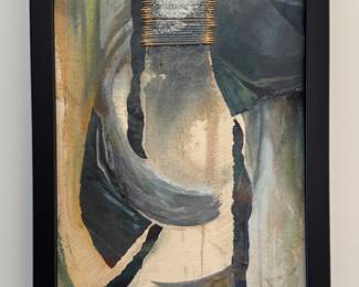 Abstract Oil on Canvas. Signed by Artist. Photo 1 of 2.