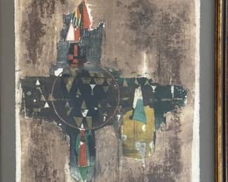 Aquatint Etching Signed & Numbered. Johnny Gotthard Friedlaender. Measures 23" x 29". Photo 1 of 2.