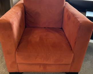Robb & Stucky American Leather Suede Chairs