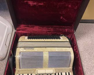 Vintage Francini Accordion with Case Made in Italy