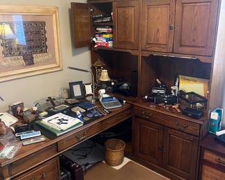 Super desk and cabinets 