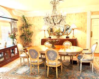 Opulant French style dining set
