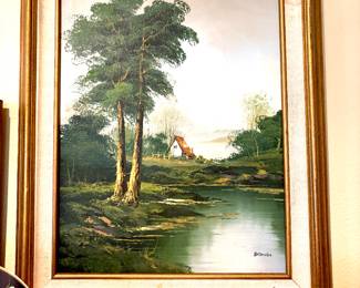 Signed landscape oils