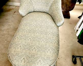 Lovely custom covered chaise lounge