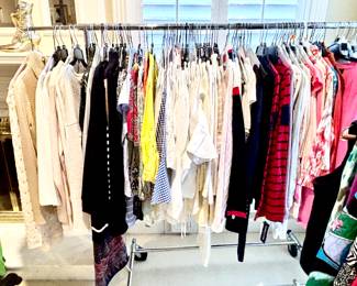 Closets full of ladies tops