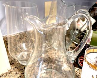 Assorted pitchers
