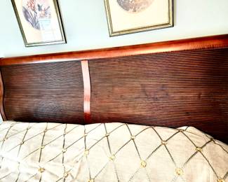 Ethan Allen vintage sleigh king bed