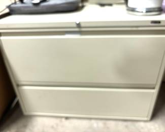 Tree large metal file cabinets