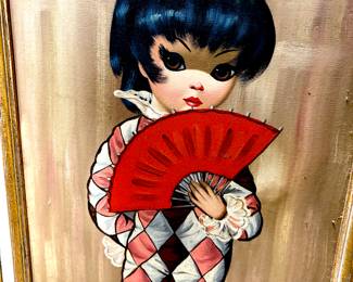 Pair Eden Moppet  Big Eye series paintings