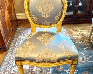 Set of 4 Louis XV1 Louis XV1 vintage armless dining/side chairs