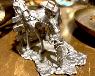 Small pewter figures