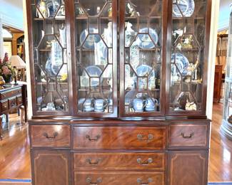 Spectacular Baker secretary/breakfront