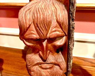 Collection of carved wood figures