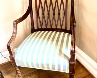 Regency style mahogany arm chair