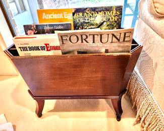 Pair of wooden magazine holders