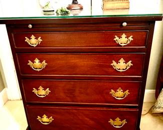 Pair Chippendale style small chests