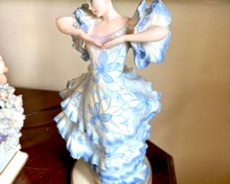 Italian porcelain blue lady 
