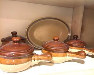 French onion soup crocks