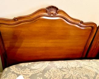Pair of vintage twin headboards/footboards