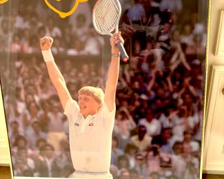Boris Becker framed poster