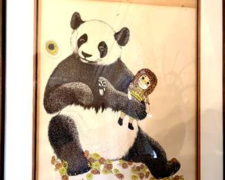 Signed and numbered Panda with certificate
