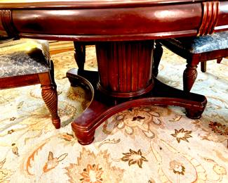 Substantial pedestal table base