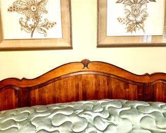 Vintage French Provincial king headboard