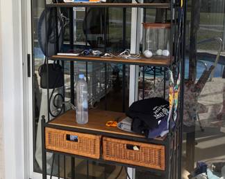 Indoor out door shelving rack 