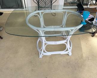 Large Glass patio table 