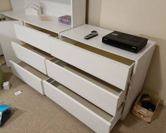 bedroom furniture . 6 drawers, 2 door cabinet with adjustable shelf and hutch