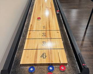 Playcraft shuffle board table
GREAT NEWS!! It can go right out the back door!!