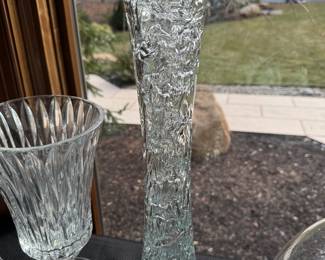 Pair Czech Republic Vintage Candle Holders.. Stand approx 18 inches