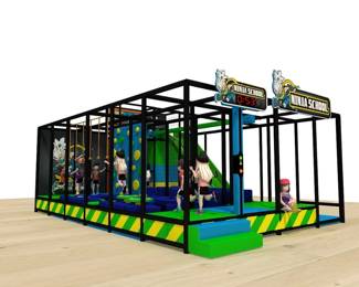 Funlandia Ninja School Indoor Play Solutions Indoor Playground Equipment. Brand New, Never Assembled (Retail: $25,000)